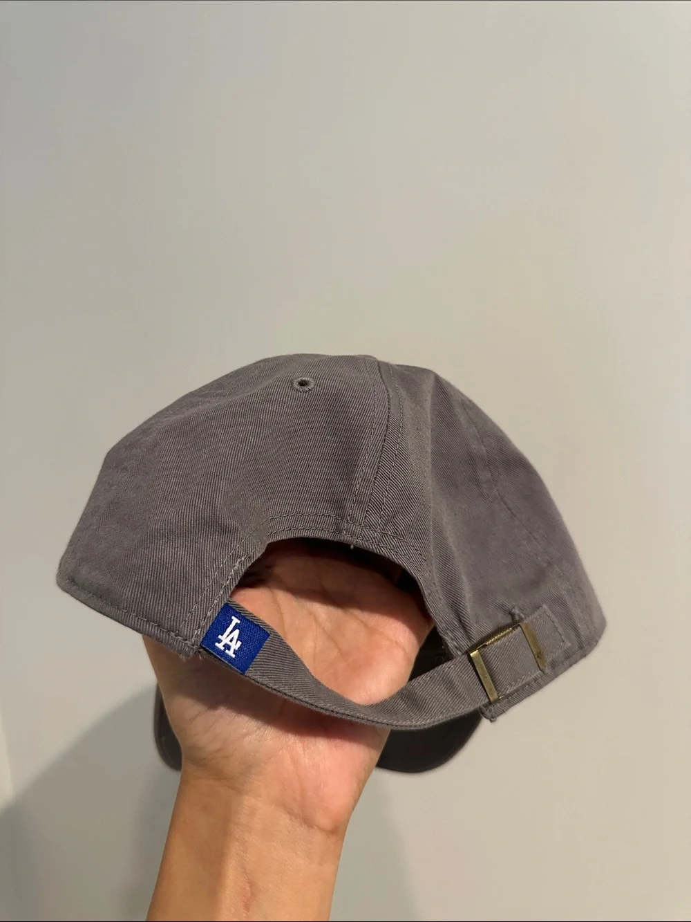 Kids Gray LA Embroidered Baseball Cap